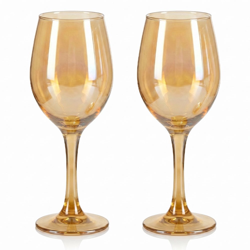 Cretfine Aura Series Wine Glasses - Amber Gold