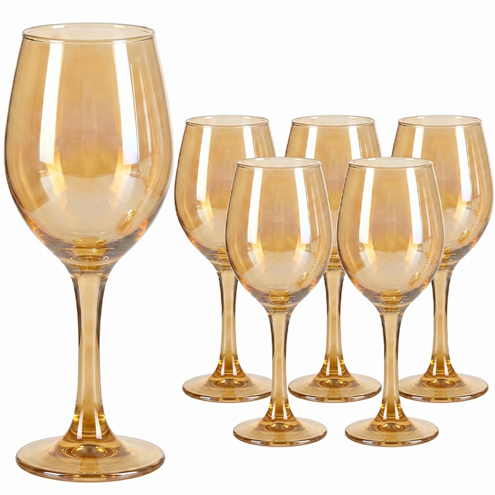 Cretfine Aura Series Wine Glasses - Amber Gold