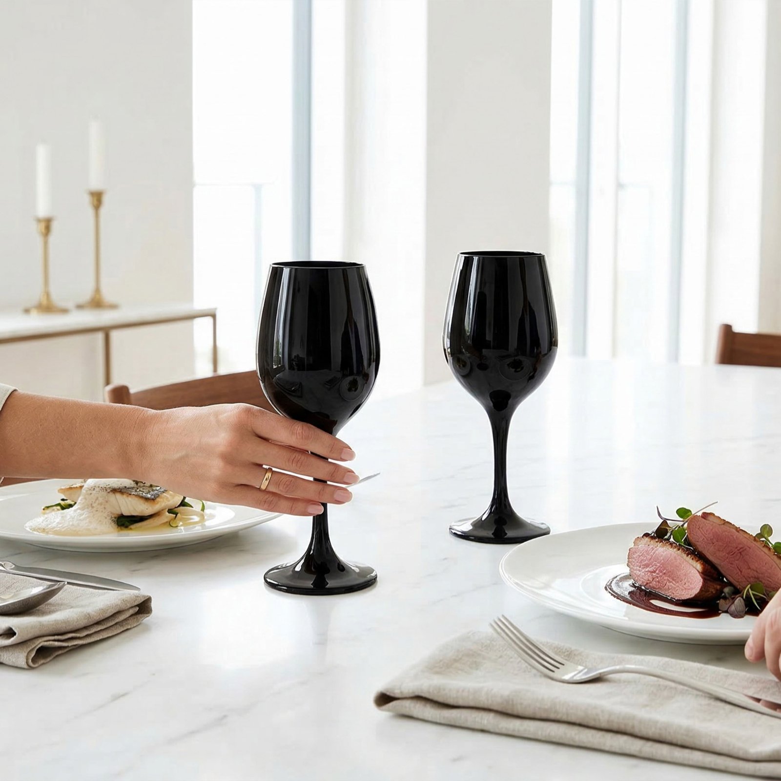 Cretfine Piano Series Wine Glasses - Black - Image 3