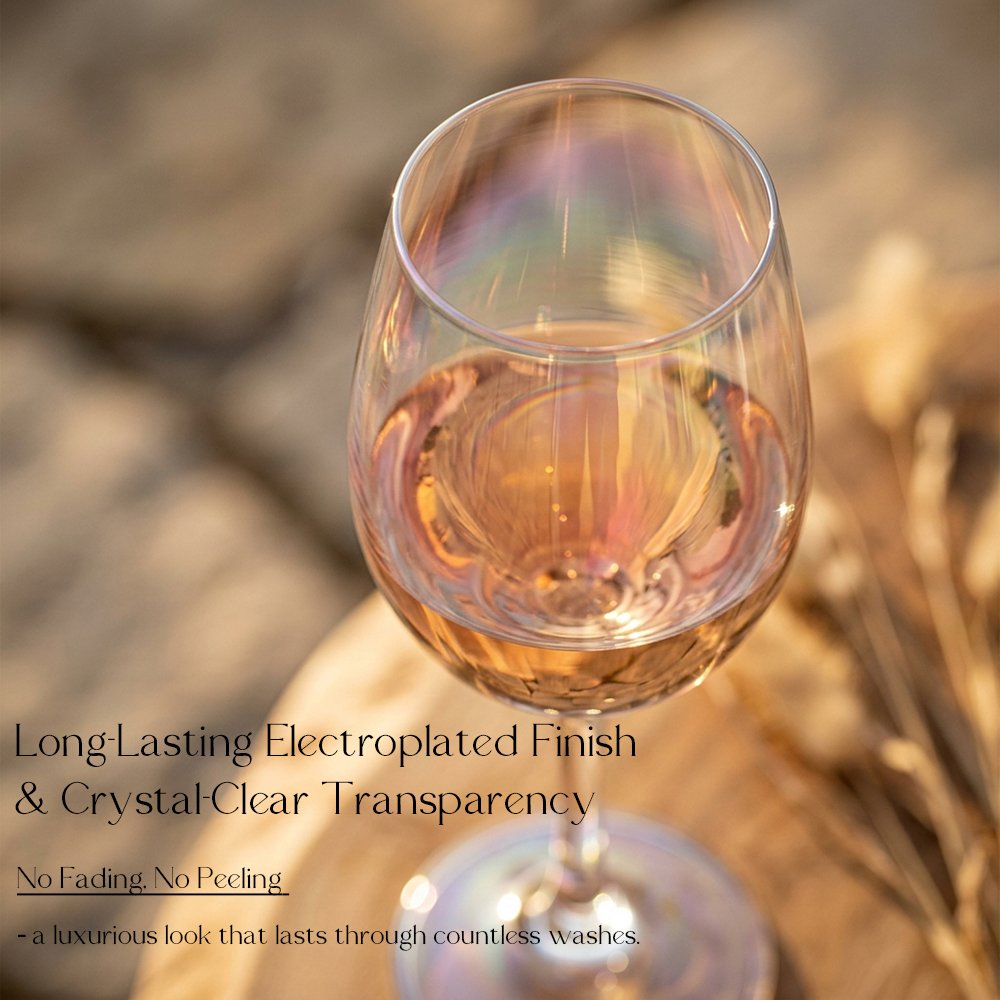 Cretfine Aura Series Wine Glasses - Rainbow - Image 3