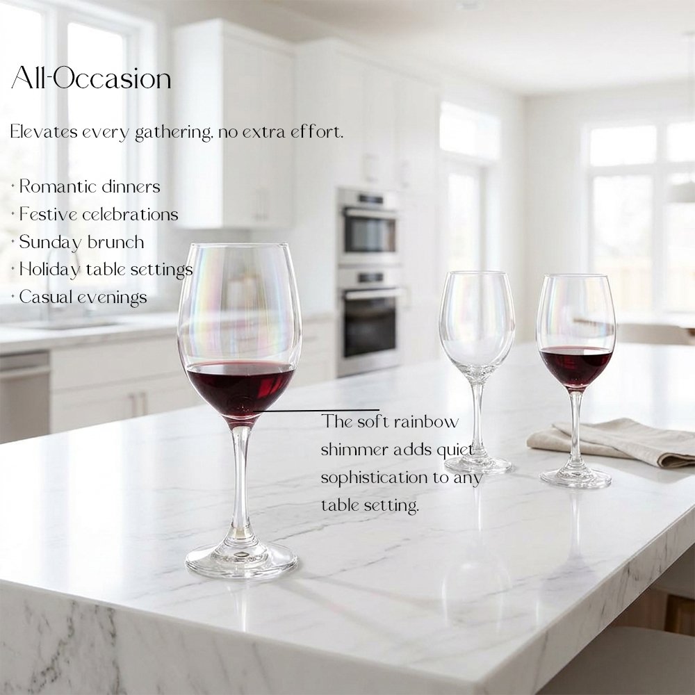 Cretfine Aura Series Wine Glasses - Rainbow - Image 4