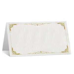 Cretfine Timeless Series Gold Filigree Table Name Cards - 20ct/50ct