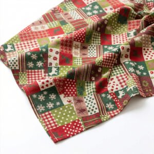 Cretfine Festival Limited Series Patchwork Woven Tablecloth - Continuous Fabric: Price per 40″ Segment