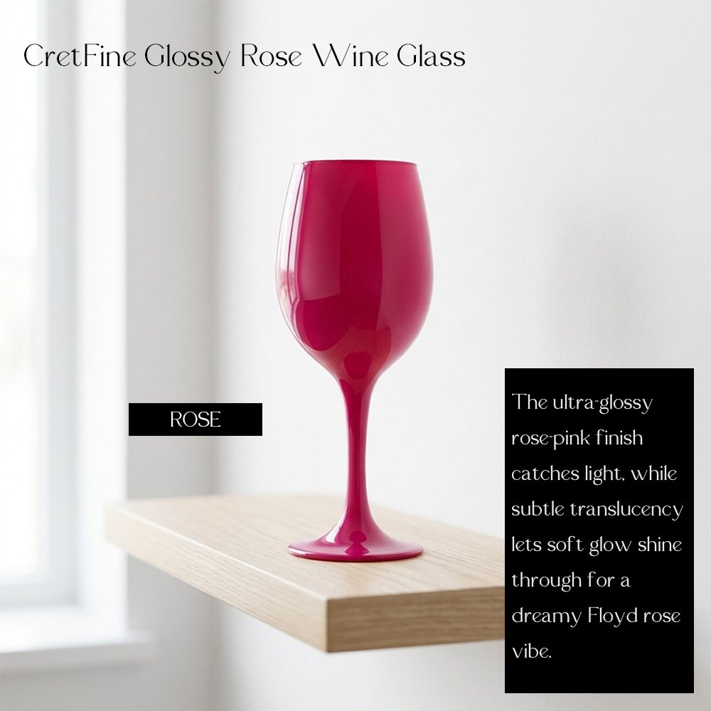 Cretfine Piano Series Wine Glasses - Rose - Image 3
