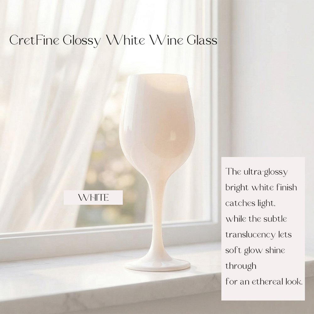 Cretfine Piano Series Wine Glasses - White - Image 3