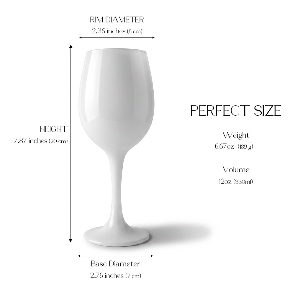 Cretfine Piano Series Wine Glasses - White - Image 2