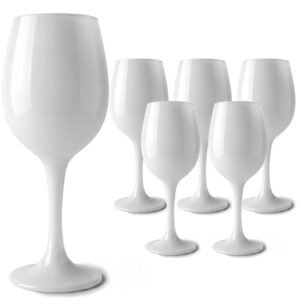 Cretfine Piano Series Wine Glasses - White
