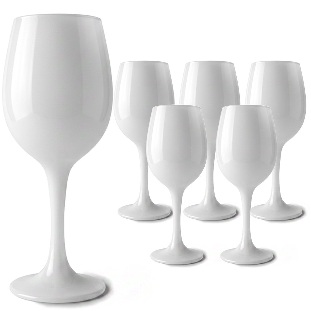 Cretfine Piano Series Wine Glasses - White