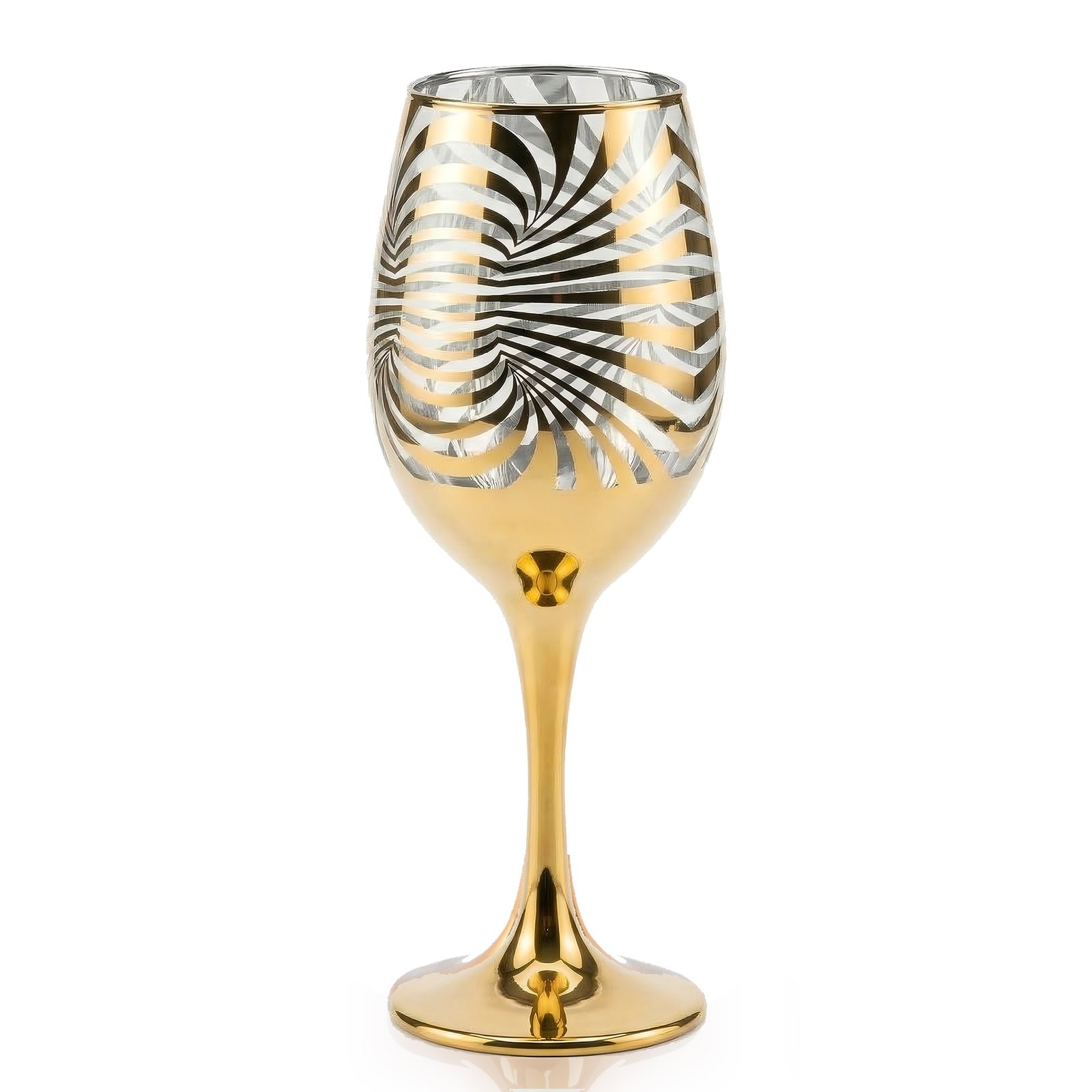 Cretfine Gold Lux Series Wine Glasses – Transparent