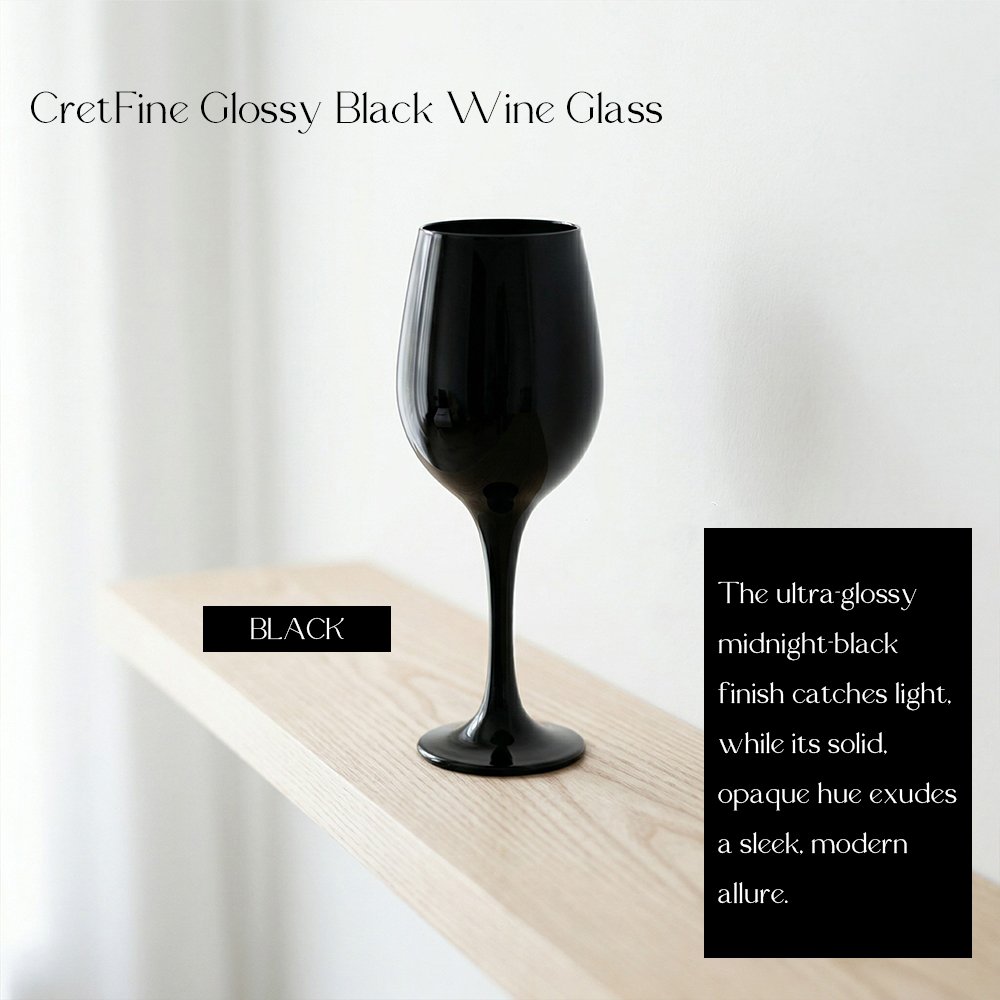 Cretfine Piano Series Wine Glasses - Black - Image 3