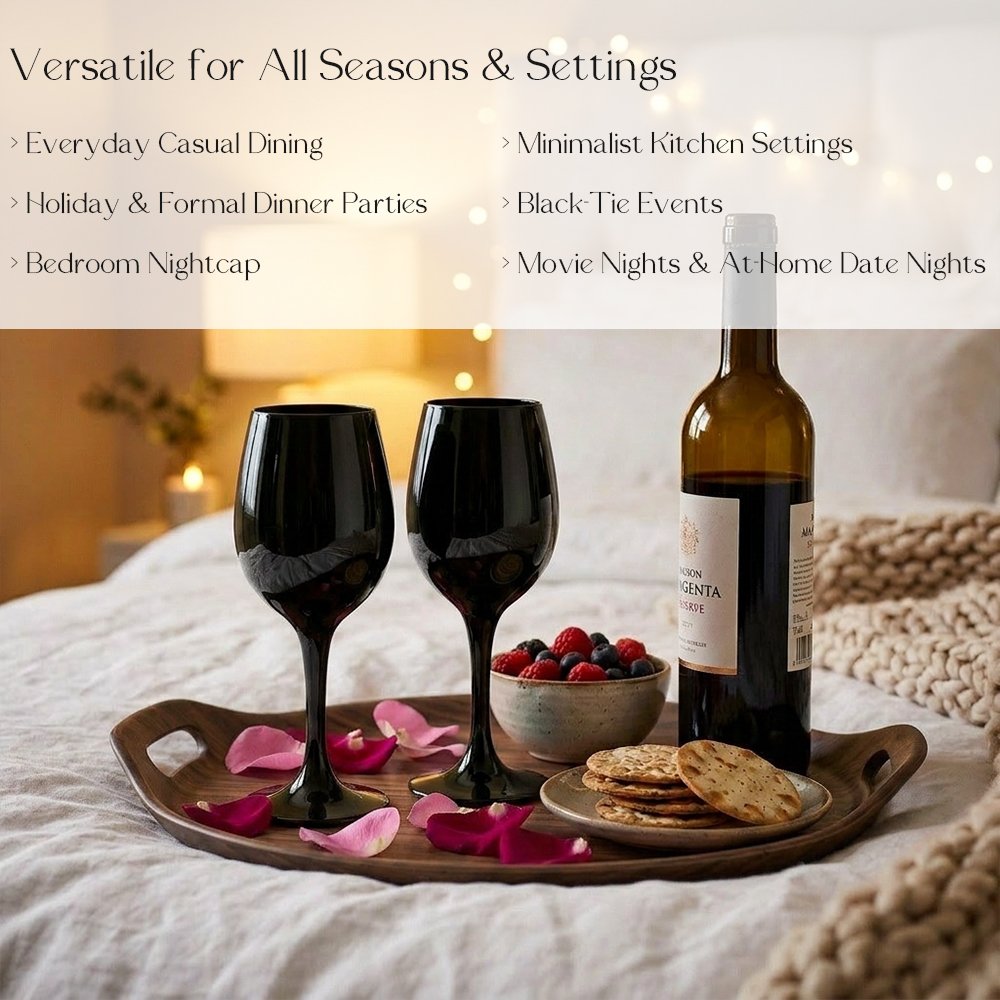 Cretfine Piano Series Wine Glasses - Black - Image 5