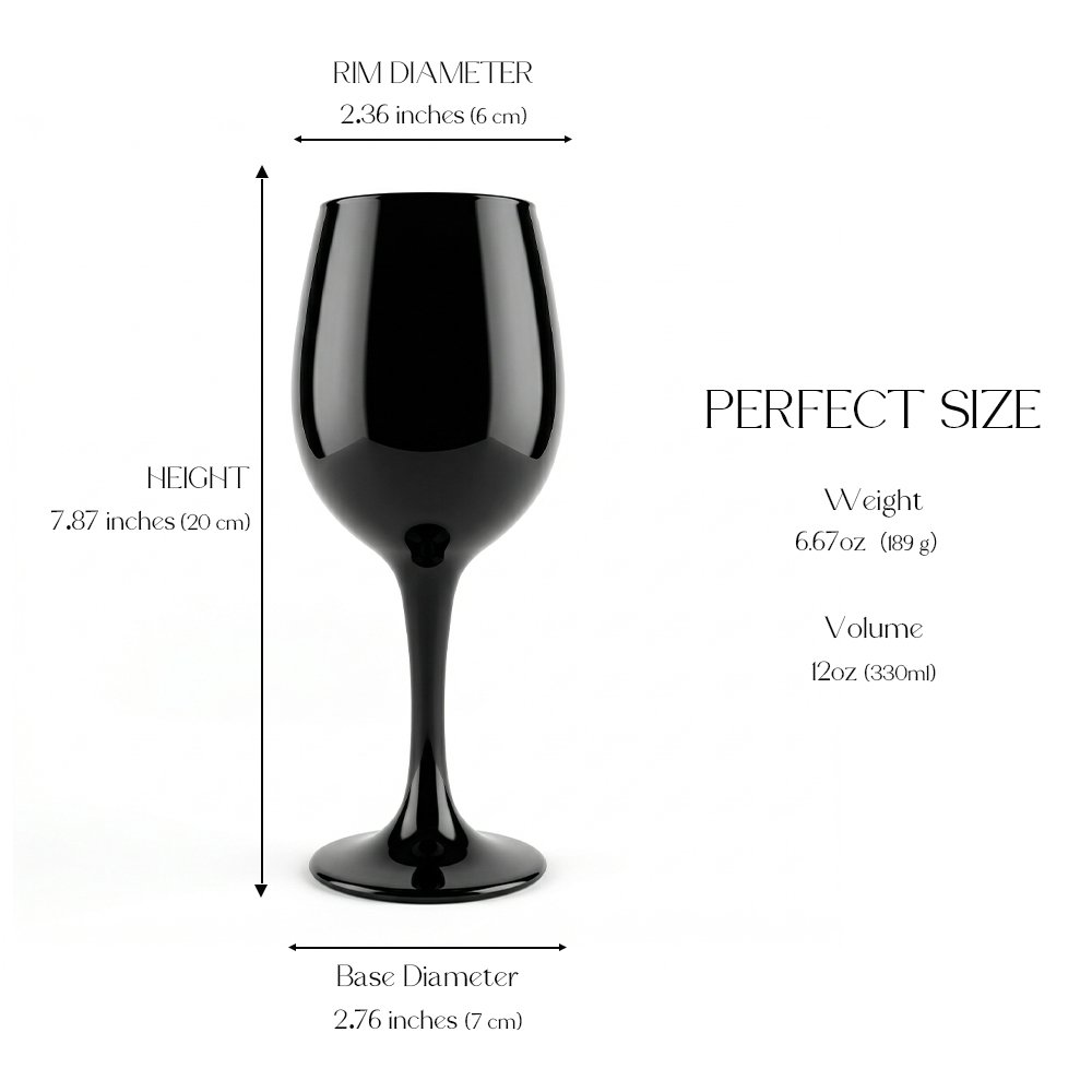 Cretfine Piano Series Wine Glasses - Black - Image 2