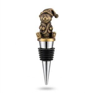 Vintage Retro Bronze Bear Decorative Wine Stopper