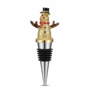 Enamel Snowman Decorative Wine Stopper