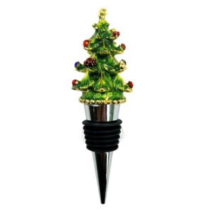 Enamel Christmas Tree Decorative Wine Stopper