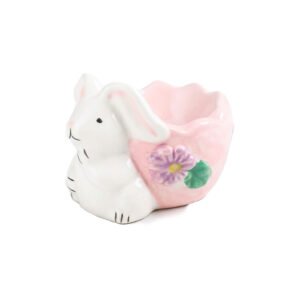 Handcrafted Adorable Bunny Rabbit Ceramic Egg Cup