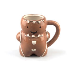Handcrafted Gingerbread Man Ceramic Mug
