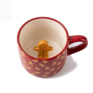 Handcrafted Inside Gingerbread Man Ceramic Mug