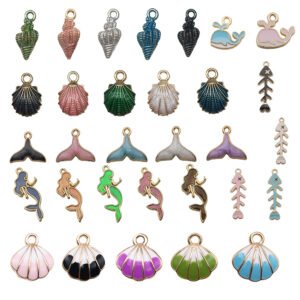 Ocean Mermaid Themed Mixed Enamel Charms - Random Mixed 20Pcs