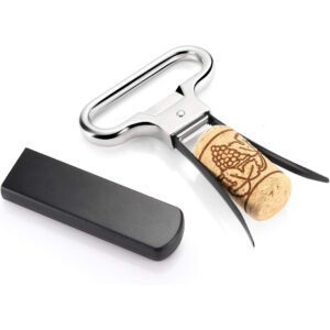 Two-Prong Wine Cork Puller Corkscrew Bottle Opener