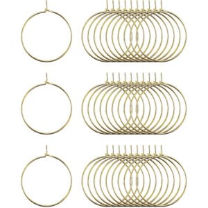 Wine Glass Identifier Rings - Gold & Silver Optional (40pcs)