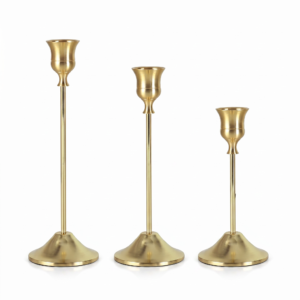 Metal Taper Candle Holders Candlestick Holders-Set of 3