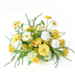 Golden Yellow floral table centerpiece