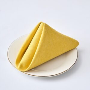 Thick Cotton-Linen Dinner Napkin, 8.9 oz/yd² (300 g/m²), Washable - Set of 4