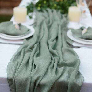 Cheesecloth Crinkle Gauze Table Runner