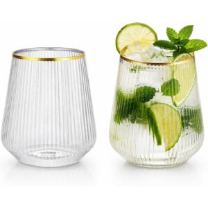 Oojami stemless Gold Rim