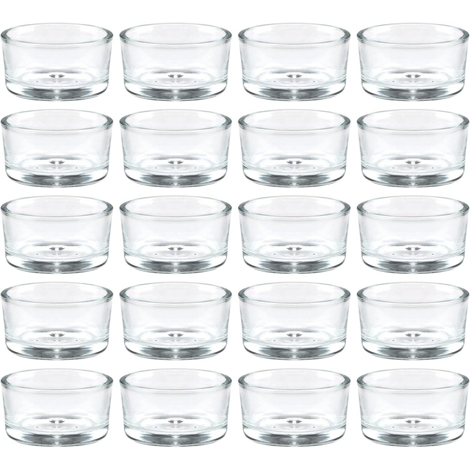 Clear Glass Tealight Candle Holder-36PCS