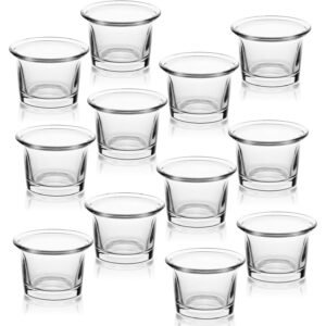 Clear Glass Tealight Candle Holder 12PCS