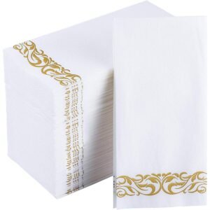 Linen-Feel Disposable Dinner Napkin - Multi Colors Available (50pc)