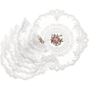 Vintage French Lace Round Placemat - Set of 6
