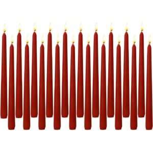 Taper Candle 20PCS BURGUNDY