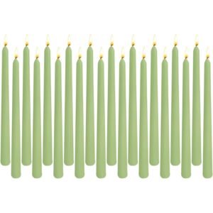 Taper Candle 20PCS SAGE GREEN