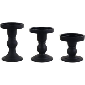 Glass Candlestick Holder-3PCS