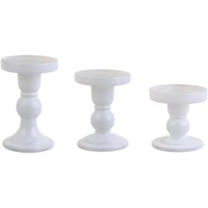 Glass Candlestick Holder-3PCS