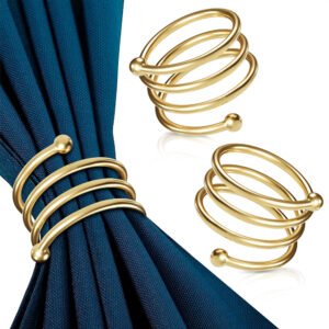 Metal Napkin Rings - Set of 8