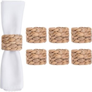 Water Hyacinth Napkin Rings - Set of 6