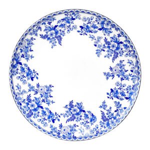 Blue Floral Moonlight Dinner Plate