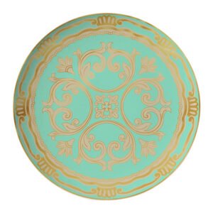 Cream Stripe Dinner Plate