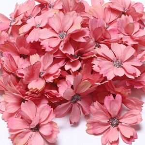 Pink Silk Flower Table Scatters