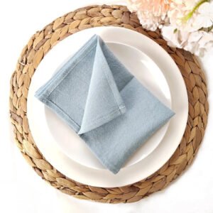 Cotton Napkin with Hemp Rope Included