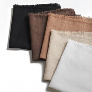 Fringed Cotton-Linen Napkin