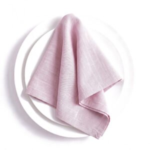 Thick Cotton-Linen Dinner Napkin, 8.9 oz/yd² (300 g/m²), Washable - Set of 4
