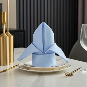 100% Cotton Sateen Dinner Napkin, Washable - Set of 4