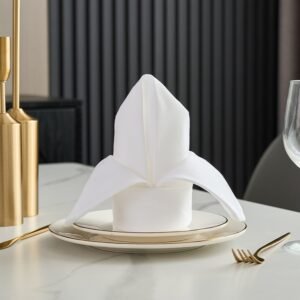 100% Cotton Sateen Dinner Napkin, Washable - Set of 4