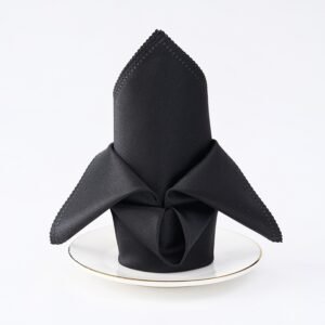 Thick Polyester Satin Dinner Napkin, 6.8 oz/yd² (230 g/m²), Washable - Set of 4