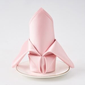 Thick Polyester Satin Dinner Napkin, 6.8 oz/yd² (230 g/m²), Washable - Set of 4